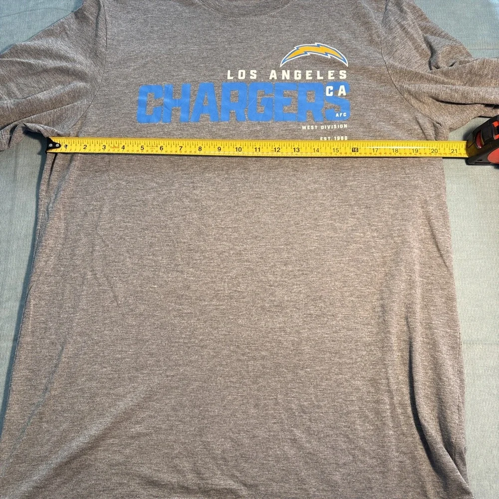 Nike Los Angeles Chargers Mens Large Gray Graphic T-Shirt NFL Football Tee